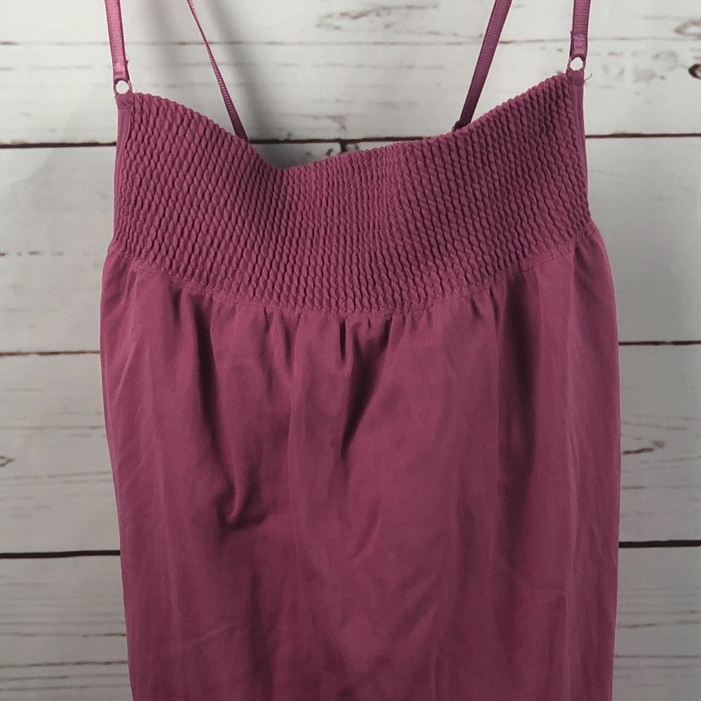 Athleta Pink Smocked Tank M